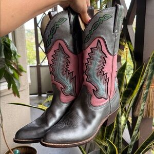 ❌ SOLD ❌ Durango Brown and Silver Cowboy Boots